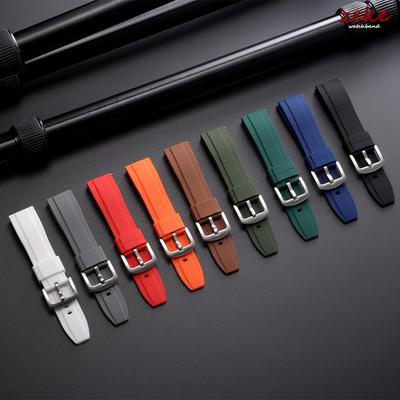 Bracelet de Montre en Caoutchouc Silicone 20mm 22mm Bracelet de Montre de Sport Noir Vert Orange Bleu Bracelet Universel à Libération Rapide