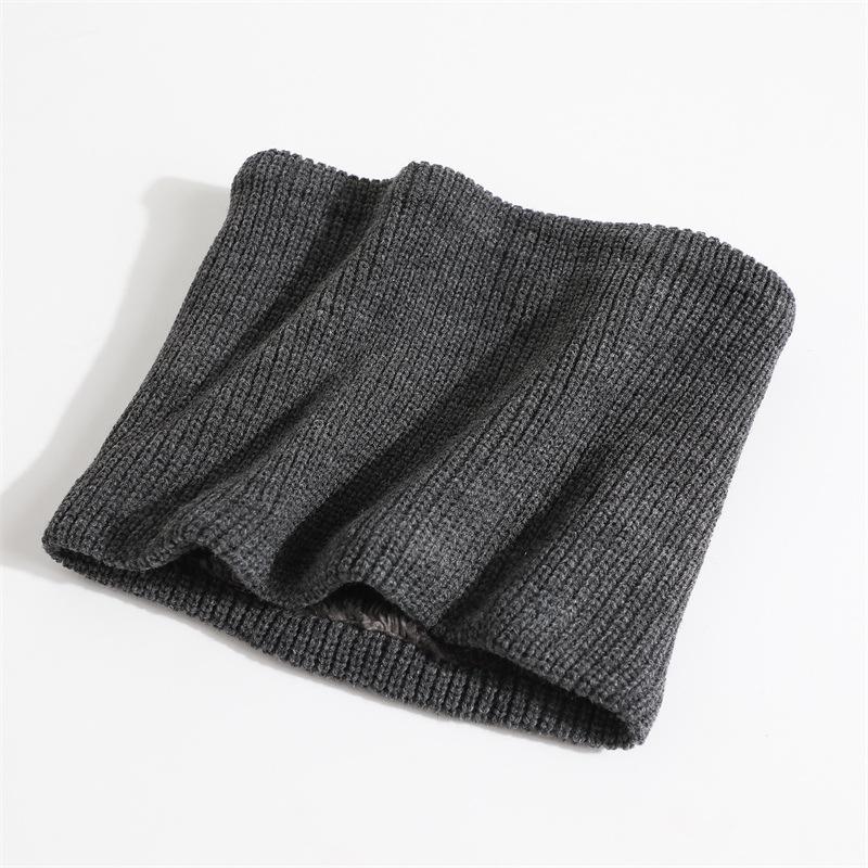 Einfarbiger Dicker Ring-Schal Mode Winter Warm Gestrickt Damen Herren Outdoor Vollmasken Schals Schal Halstuch