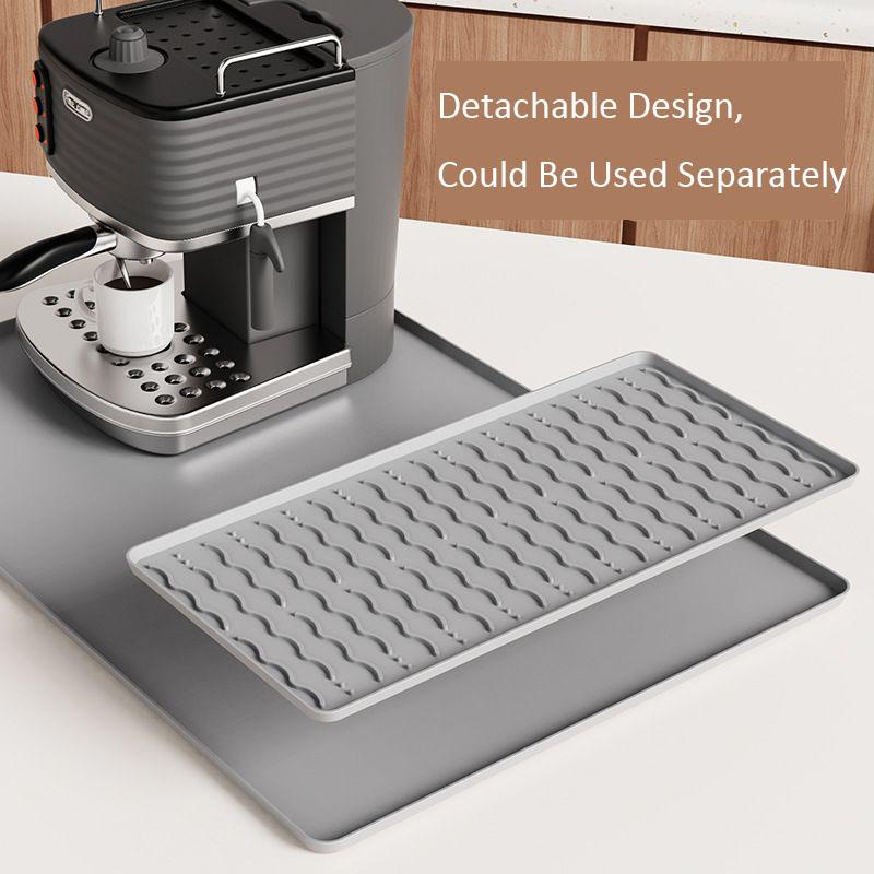 Coffee Mat Tables Silicone Kitchen Mat Non-slip Coffee Machines Bar Mat For Drying Dishes Home Cafe Cup Drying Table Pad