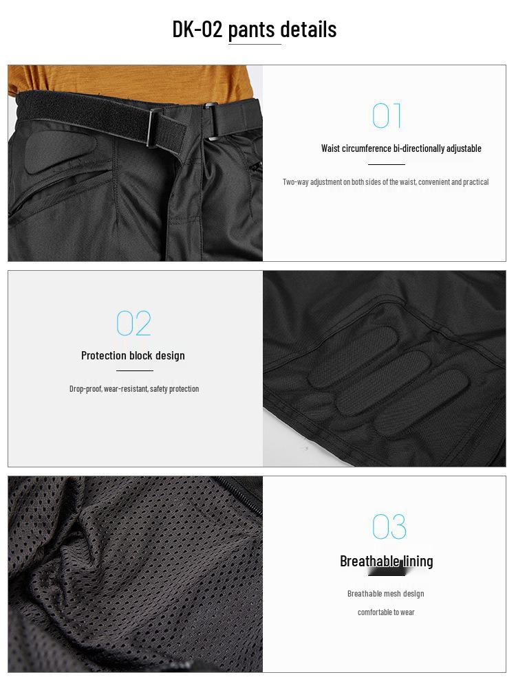 Duhan Men's Waterproof Motorcycle Racing Suit - Anti-fall, Breathable Jacket & Pants Set