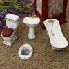 Bathroom Decor Toilet Bathtub Set Dollhouse Miniature Acc1: 12 # 2
