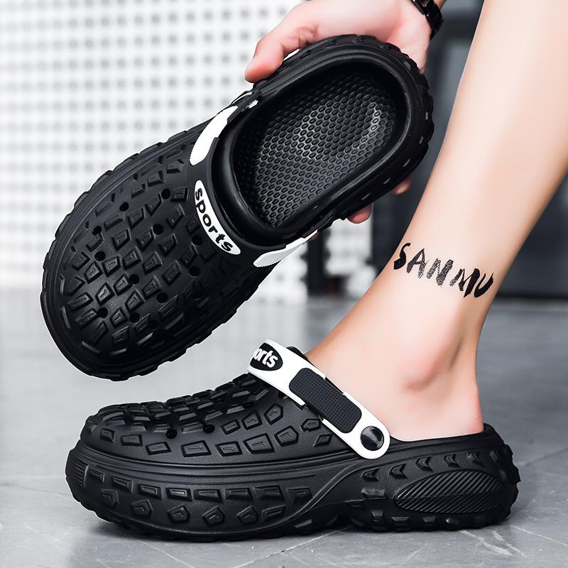 Fashion 2025 Summer New Slippers Men Outdoor Garden Clogs Male Casual Shoes Fashion Luxury Sandals Comfort Home Soft Slippers 40-45