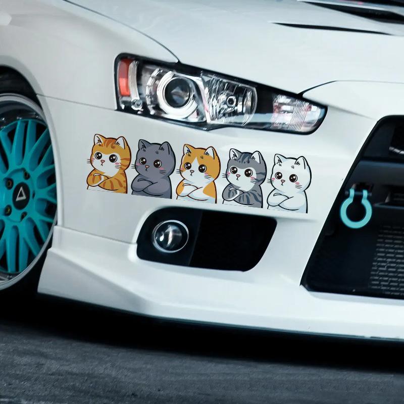 New Funny Pet Cat Car Sticker Car Body Creative Decals Decor Accessories for Car /Electric Vehicles/ Motorcycles DIY Decorative