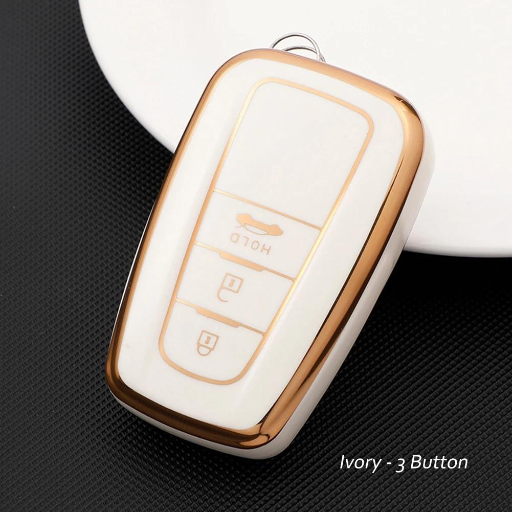 Fashion TPU Car Remote Key Case Cover Shell Fob For Toyota Corolla Prius Camry CHR C-HR RAV4 Altis Land Cruiser Prado Keyless