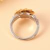 Huajie Women's Sparking Cubic Zirconia Sunflower Flowers Rings Shining Delicate Party Gift Ring New  Trendy
