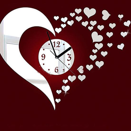 

3D DIY настенные часы мода зеркало наклейка гостиная дома современное украшение