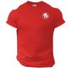 Blood Spartan T Shirt Pocket Gym Clothing Bodybuilding Training Workout Mma Top