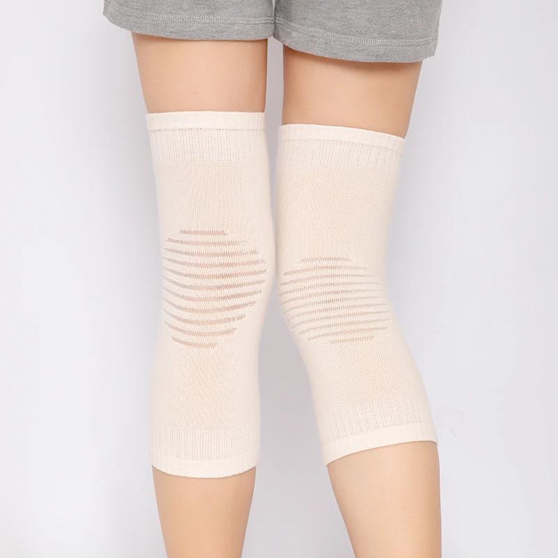 Women's Elastic Knitted Knee Warmers Lightweight Breathable Knee Support Sleeves Daily Wear Joint Care Knee Protectors