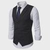 British Gentleman Plaid Waistcoat - Single-Breasted Business Vest for Men