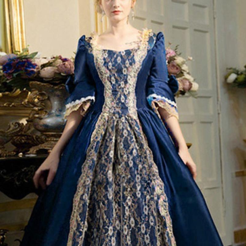 

Женское средневековое платье эпохи Возрождения для бала, вечеринки, макси, длинное, платья для косплея на Хэллоуин, Vestidos XL