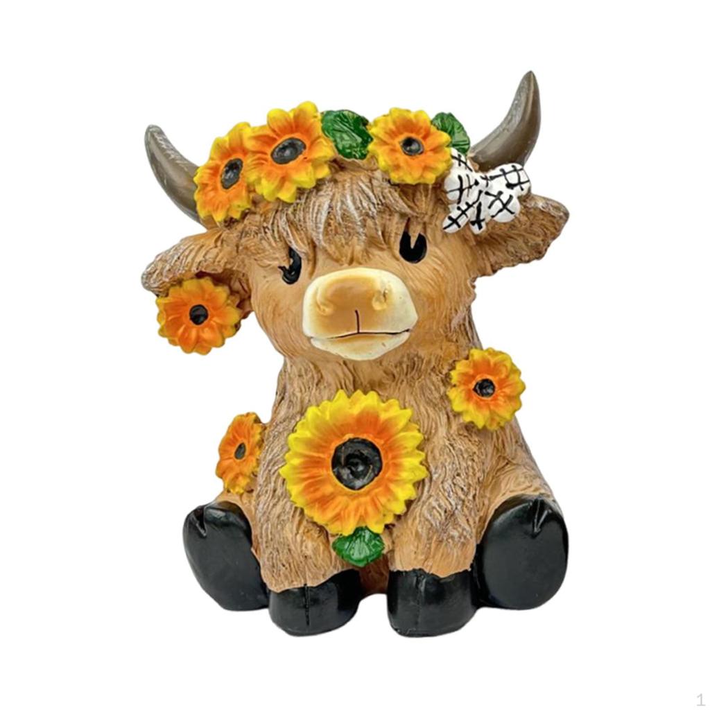 Calf Figurine Flower Pot for Home Decor And Gardening