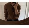 Herren Strickpolo-Pullover im französischen Stil mit Revers