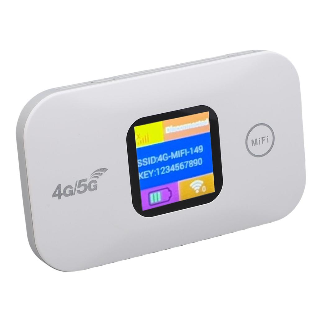 4G Mobile Hotspot Portable LED Display 300Mbps SIM Slot Connect Up to 10 Devices Portable WiFi Hotspot for Travel