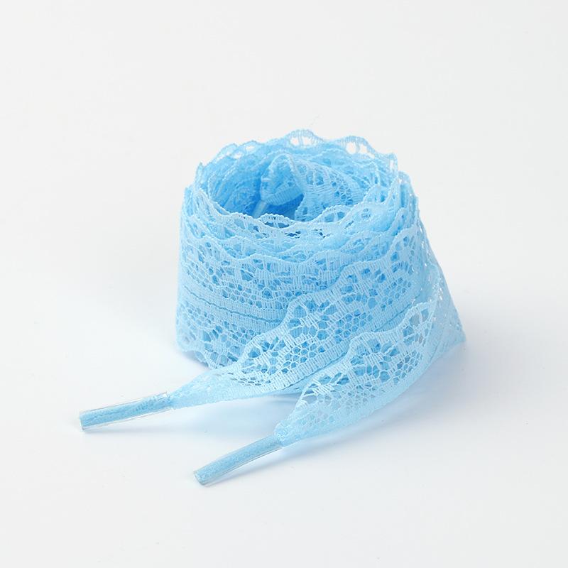 1 Pair Soft Silk Lace Shoelaces, Colorful Flat DIY Shoe Straps, Ballet Style for Sneakers  Elegant Trim