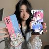ReZero Rem Ram Matte TPU Mobile Phone Case for Samsung Galaxy M55 54 42 35 34 33 32 23 22 15 14 13 12 F55 5G Colorful Cover