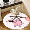 Cartoon Mouse,Pink Mouse Chair mat Round Rug Office carpet, Non slip, Suitable for Living Rooms, Bedrooms Decor 1205668a