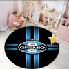 1PC round rug Fc Crest Design Printed Round Area Rug ,Rug For Home Office, Round Chair Rug, Decorative Carpet Fan gifts Christmas gift