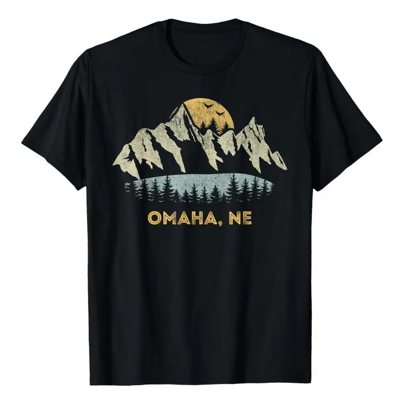 Camiseta Omaha Nebraska Mountain Sunset Sunrise Ne S разноцветный