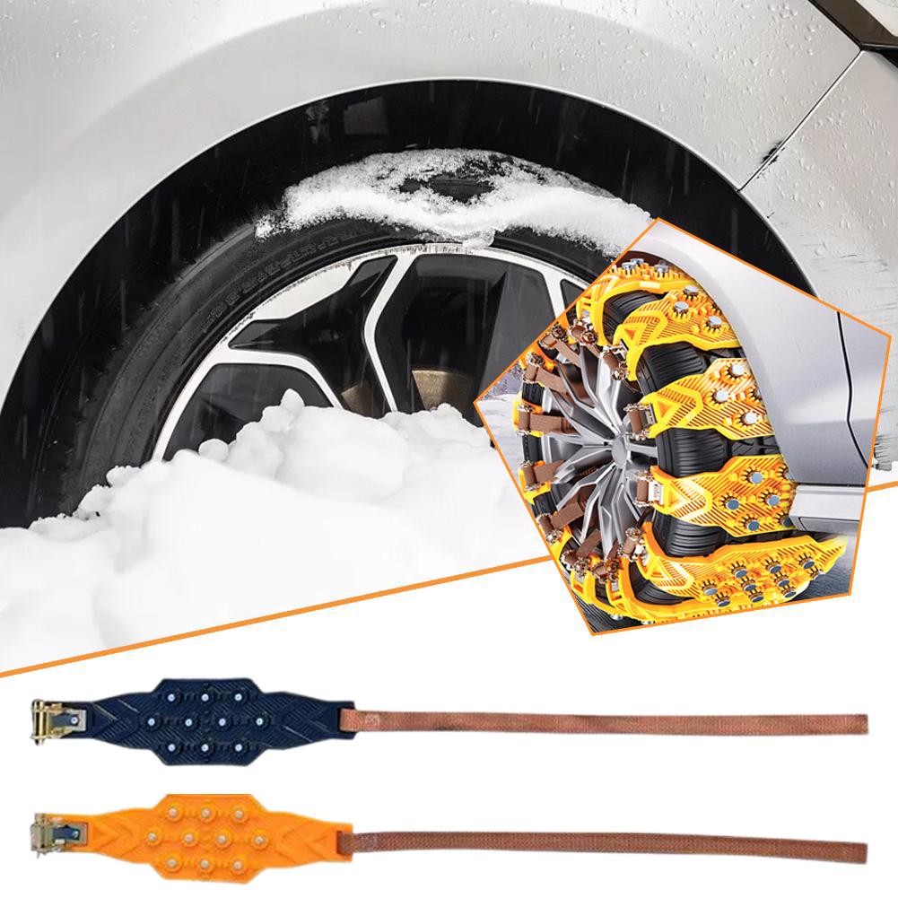 1/4PCS Car Winter Tire Thickening TPU Anti-ski Chain Tools Set Auto General Outdoor Rescue Wheel Emergency Tools