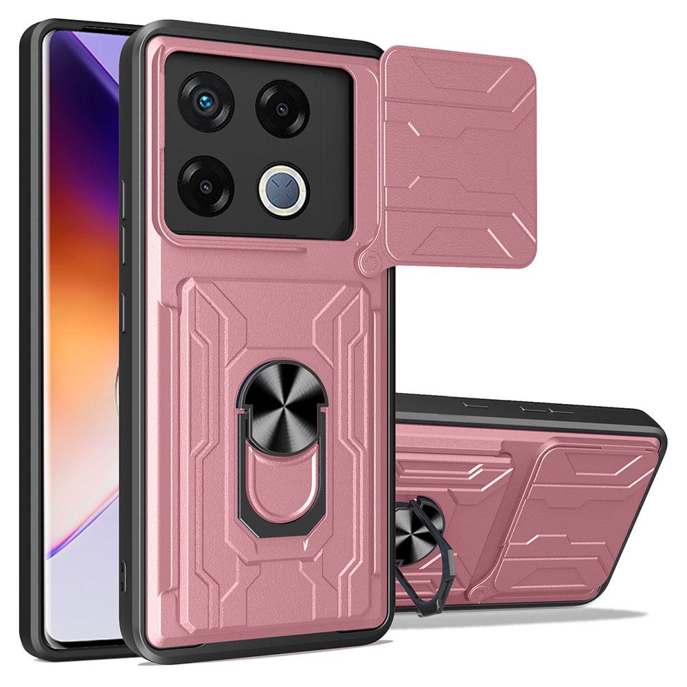 For Infinix GT 20 Pro 5G Case PC+TPU Kickstand Phone Back Cover with Camera Slider