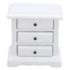 1:12 Scale   Night Stand Birch Wood 3 Drawers    Ature   Bedside Table for Home Decor