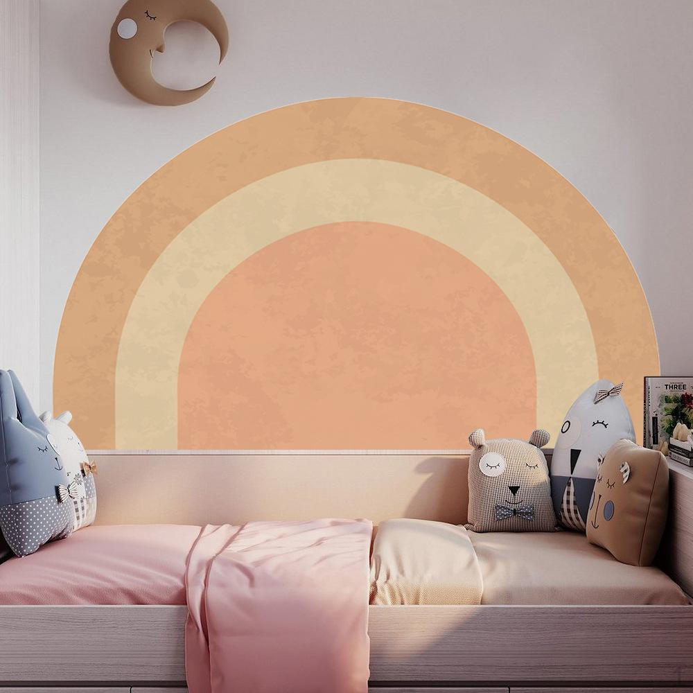 Arch Wall Decal Removable Edge Paint Stencil Geometric Art Wallpaper Sticker for Indoor