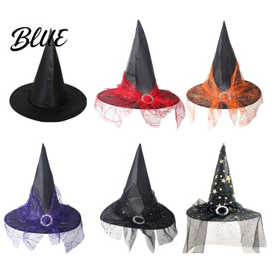 Mystischer Zauberer Requisite Gotischer Hexenhut für Damen 15 Zoll Cosplay Halloween Accessoires Kostümparty Maskenball Karneval Bühnenauftritt
