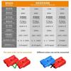1pc 50A 120A 175A 350A Plug Connector With M8 M6 Terminal Line 600V 4-50 Square Male Female Rechargeable Battery Connector