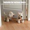 Fabric Dog Decorative Door Stopper Cartoon Puppy Weighted Interior Door Stop Windproof Home Office Floor Stuffed Animal Doorstop