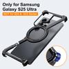 Eary Z Shape Minimalist Phone Case For Samsung Galaxy S25 Ultra S24 Ultra With 360 Rotatable Magnetic Stand Shockproof Slim Case