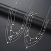 7Pcs of Fashion Minimalist Jewelry Set For Women Vintage Twist Snake Bone Heart Butterfly Star Pendant Necklace Sets Gift