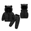 Toddler Baby Autumn Winter Clothes Set Hooded Coat and Vest and Pants