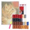 Animal Cat Style Latch Hook Rug Kit Pre Printed Bright Color Latch Carpet Making Kit for Adults Kids Beginners