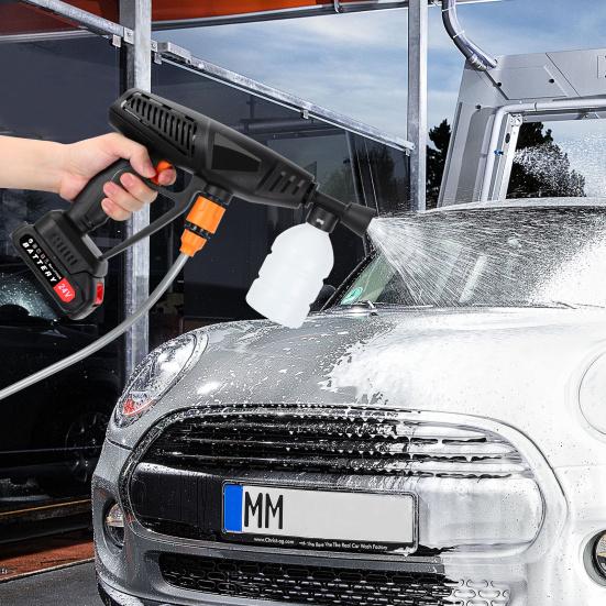 Akkubetriebener Hochdruckreiniger Akkubetriebener Hochdruckreiniger Akkubetriebener Hochdruckreiniger mit 6-in-1 verstellbaren Düsen 24V Tragbarer Auto-Hochdruckreiniger