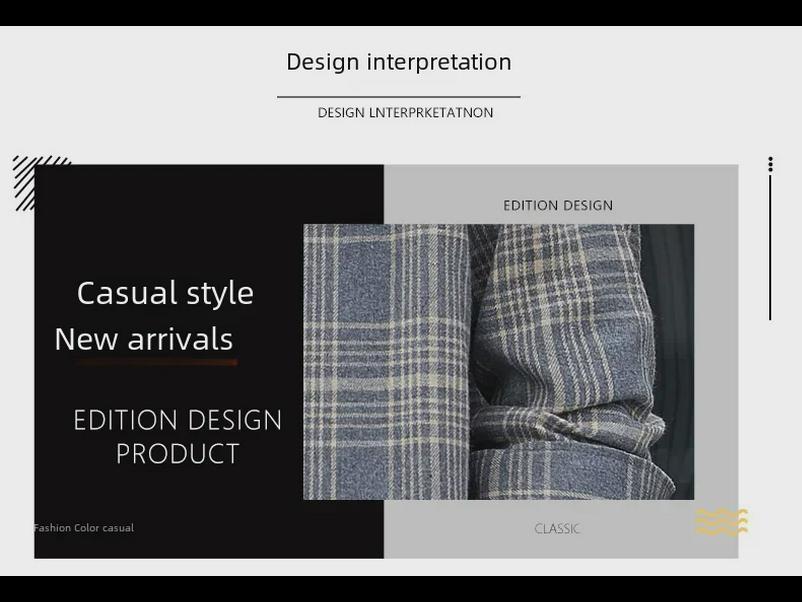 2024 Herr Casual Långärmad Rutig Skjortjacka