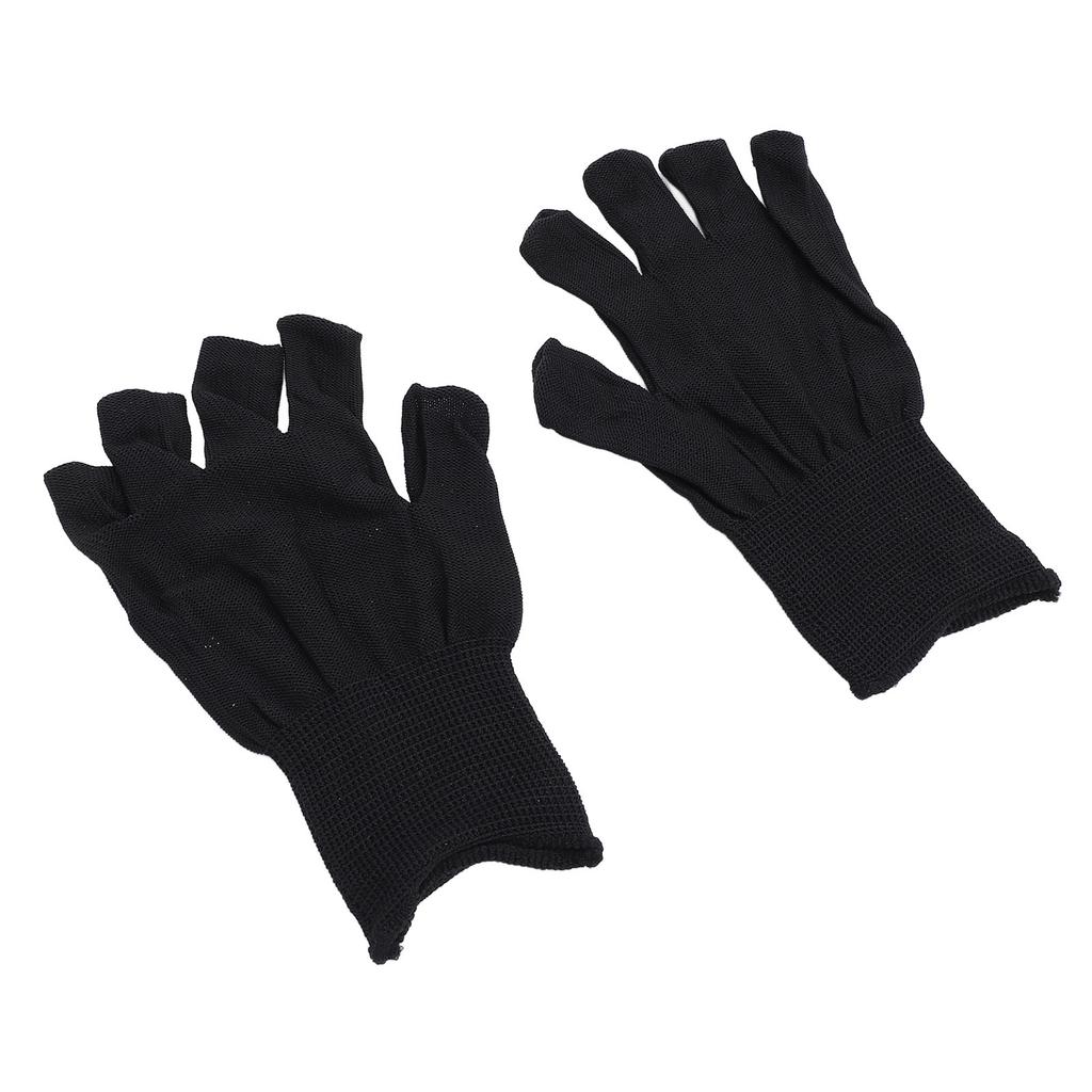 2 Pairs Nail Lamp Gloves Fingerless Nail Light Gloves Breathable Nail Light Gloves for Home Manicure