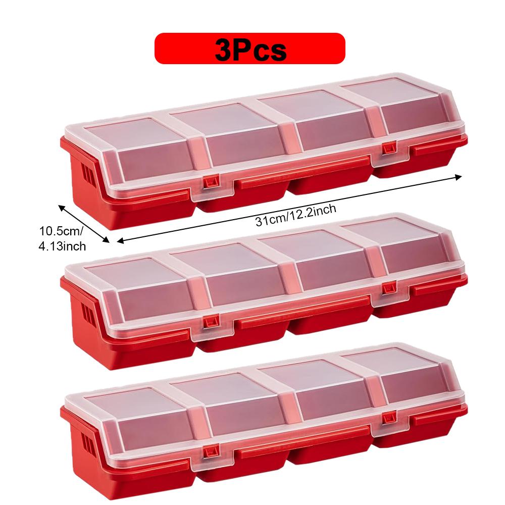 3pcs Screw Organizer Box Parts Storage Container Plastic Tool Box for Garage Workshop Hardware Earring Necklace Bead Storage Bin