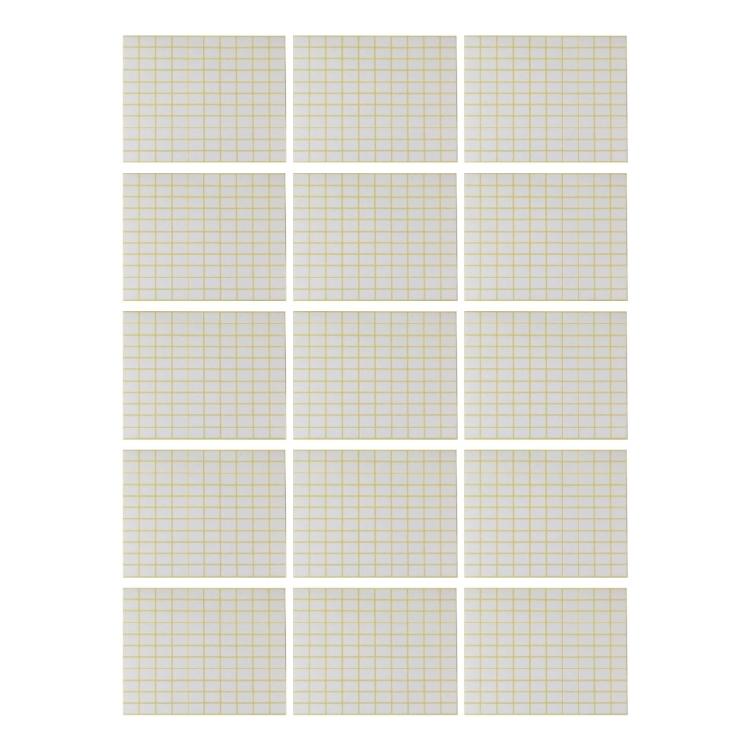 15 Sheets Adhesive Sticker Jams Label Household Labels White Blank Labels for Office