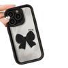 Black Bow iPhone17Promax Mobile Phone Case Ladder Is Suitable for Apple 16promax All-inclusive Tianyan 15 Sets.