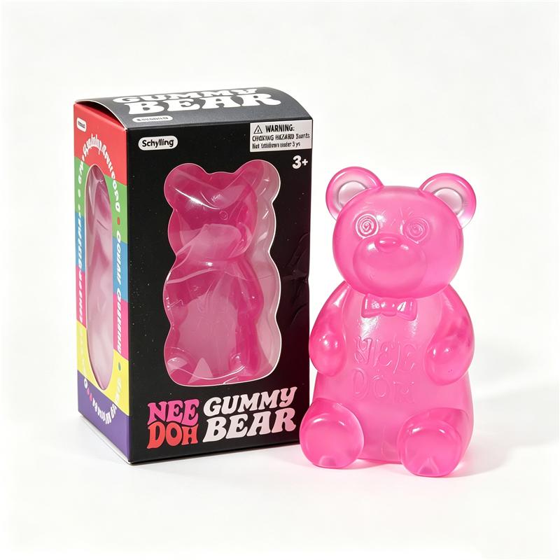 Needoh Gummy Bear Sensory Therapy Toy Multicolor Alleviate Emotional Irritability Improve Concentration For Adults Portable Gift