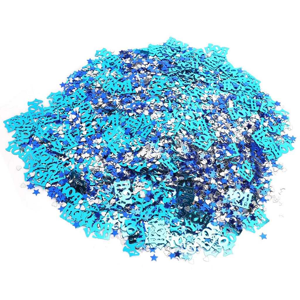 Baptism Confetti Letter Moon FiveStar Sequins Baby Shower Decoration for Party DIY