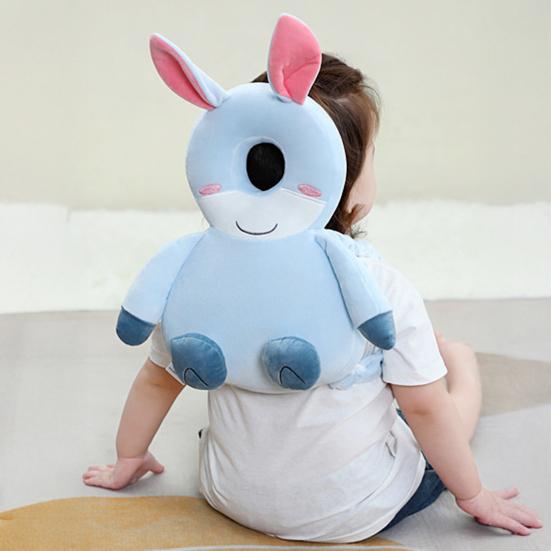 Baby Head Protection Pillow Backpack Adjustable Strap Breathable Padding Lightweight Anti-Fall Cushion for Toddler