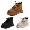 Herbst Winter Jungen Mädchen Hübsche Casual All-Match Bequeme Krawatte Seil Reißverschluss Design Rutschfeste Kurze Stiefel Schuhe