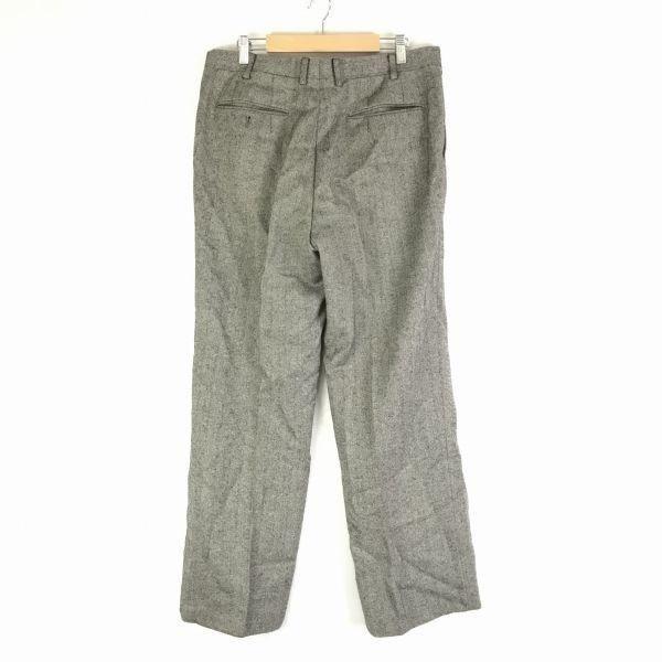 Burberry S/90s Wool Slacks/Pants/Men’s L/Inseam 77cm/Gray/Zipper Fly(USED)