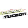 Rlapg3 Dla Hyundai Tucson Naklejka Metalowy Chromowany Czarny Logo Emblemat Tucson Litery Tabliczka z Nazwą Naklejka Odznaka Bagażnika Samochodu Akcesoria