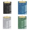 Sparkle Acrylic File Folder Clips With Metal Pressure Clamp For Office And Gift Use