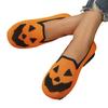 New Ladies Halloween Pumpkin Print Breathable Flying Woven Galoshes Support