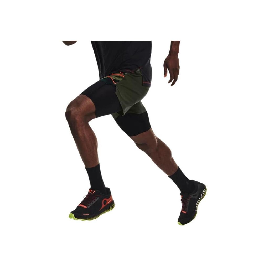 Under Armour Anywhere Breathable Two-In-One Running Straight Leg Casual Shorts Men Shorts Baroque-Green 1366509-310