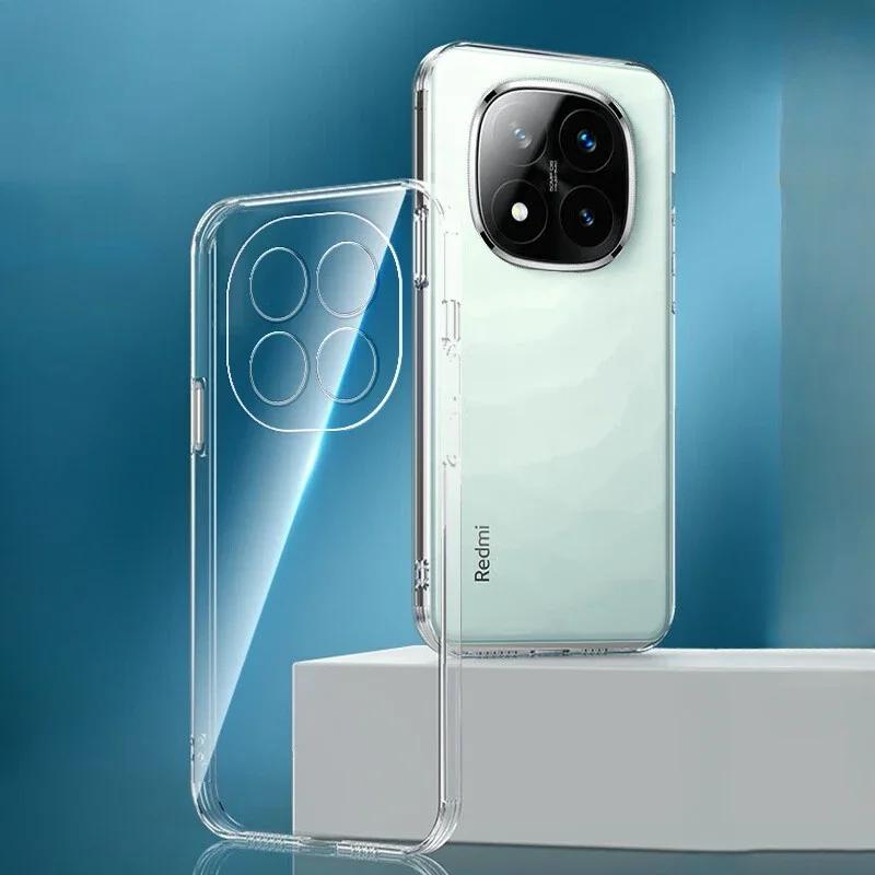 For Redmi Note14 Pro Plus 14Pro+ Soft TPU Phone Case Redmi Note 14 Pro+ Transparent Cover Shell Clear Protective Coque