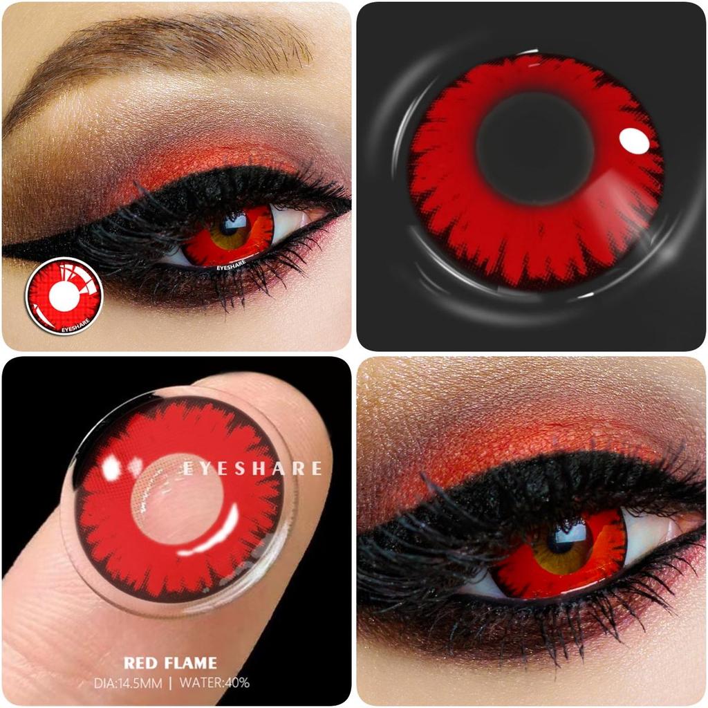 Eyeshare Cosplay Farbkontaktlinsen für Augen Ayy-Serie Kontakt-Make-up Sharingan Beauty Rote Kontaktlinsen Augenkosmetik Farblinsenaugen